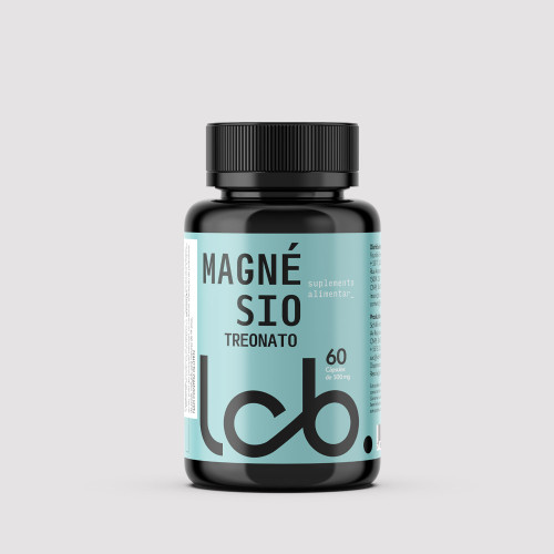 Magnésio Treonato 500mg  Desempenho Cognitivo e Memória- 60 Cápsulas 