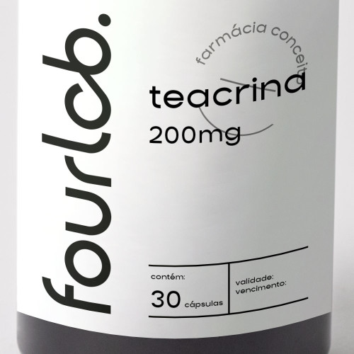 Teacrina 200mg - 30 cápsulas