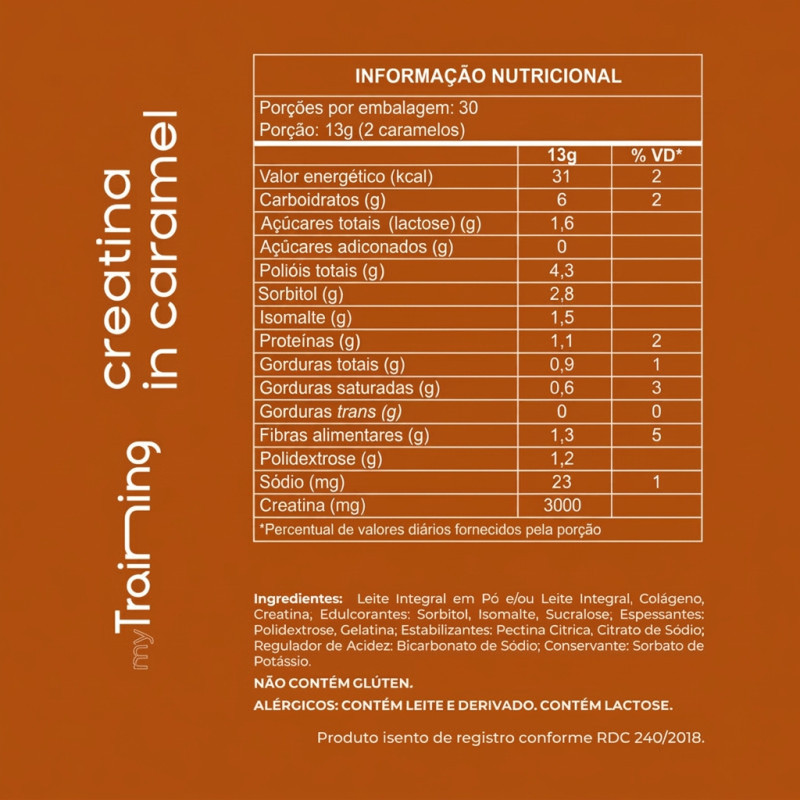  Kit 2 Creatinas in Caramel e Brigadeiro -  120 caramelos