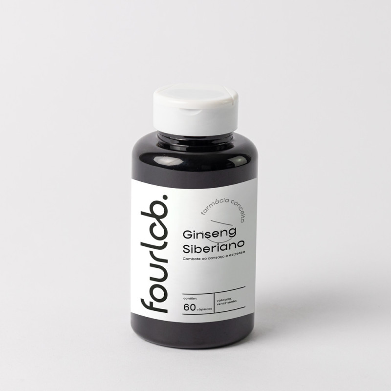 Ginseng Siberiano 300mg - Energia e Vitalidade - 60 cápsulas