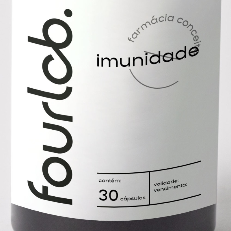 Imunidade: Cúrcuma, Quercetina, Gengibre, Vit C, Própolis, Epicor - 30 cápsulas