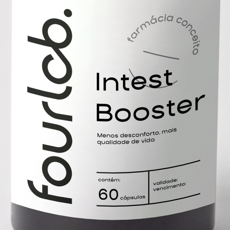 Intest Booster® 100mg Saúde Intestinal: Lactobacillus, Bifidobacterium - 60 cápsulas