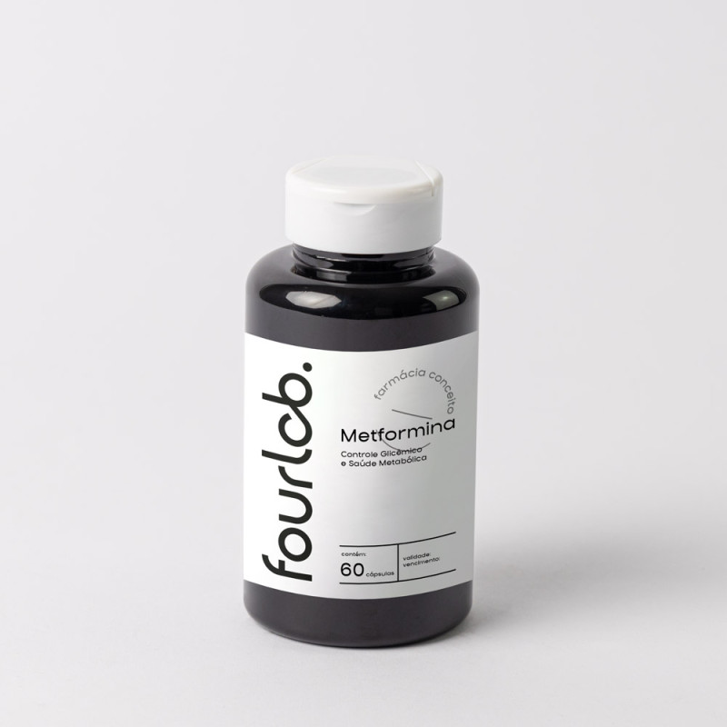 Metformina 500mg Controle Glicêmico e Saúde Metabólica - 60 cápsulas 