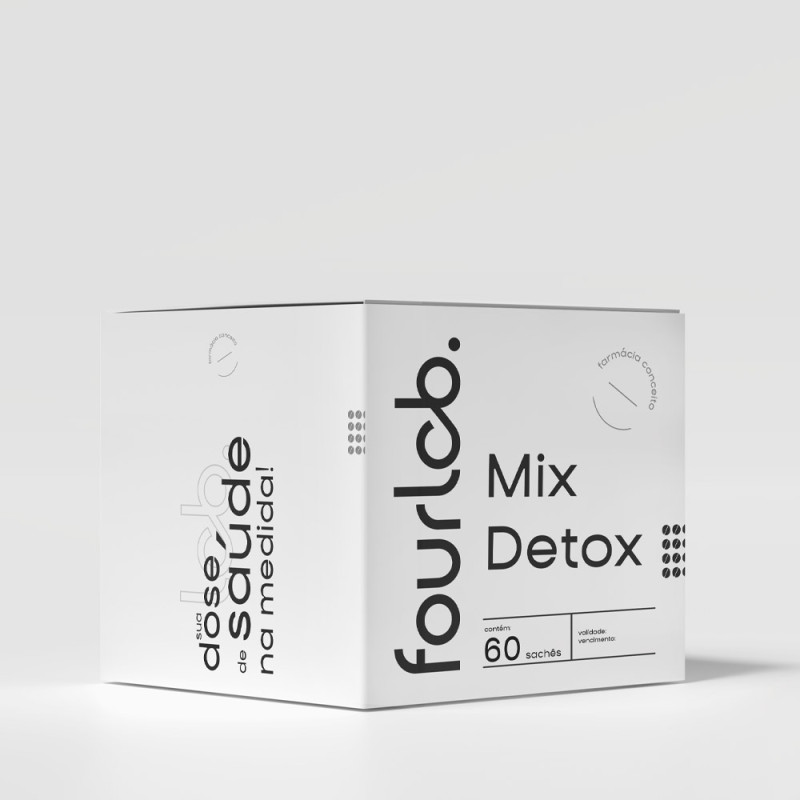 Mix Detox com NAC (N-Acetilcisteína) e Ácido Fólico - 60 Sachês