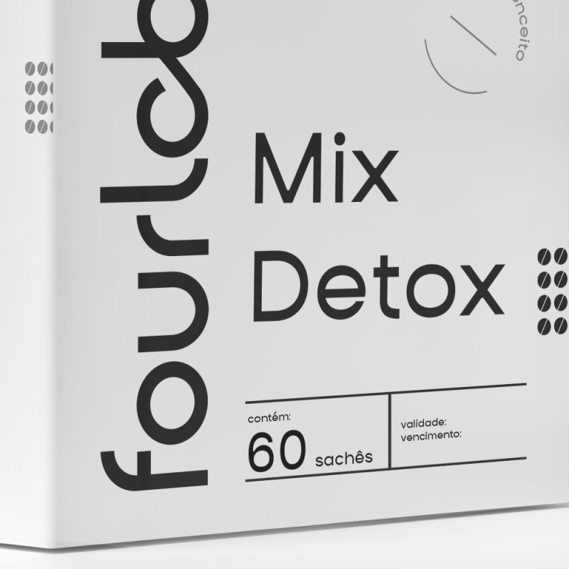 Mix Detox com NAC (N-Acetilcisteína) e Ácido Fólico - 60 Sachês