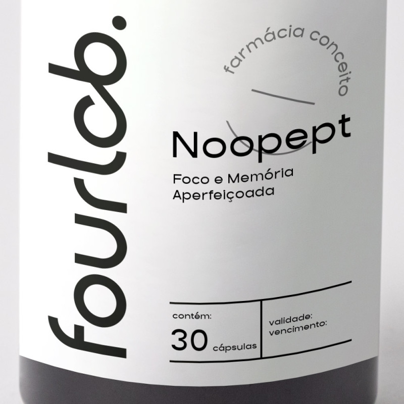Noopept 10mg Foco e Memória Aperfeiçoada - 30 Cápsulas