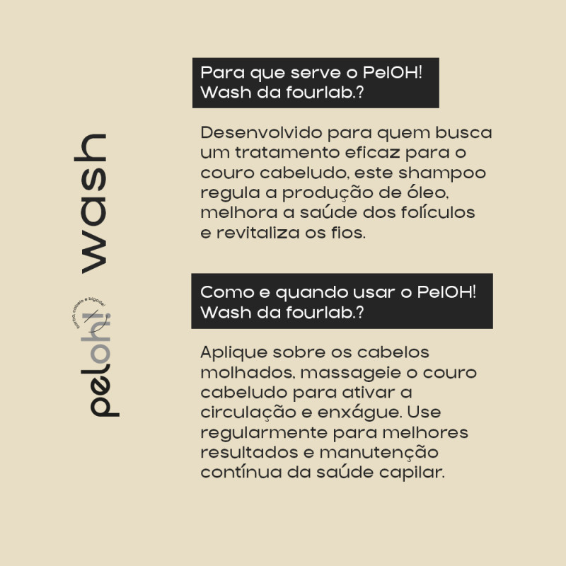 Shampoo pelOH! Wash - 150ml