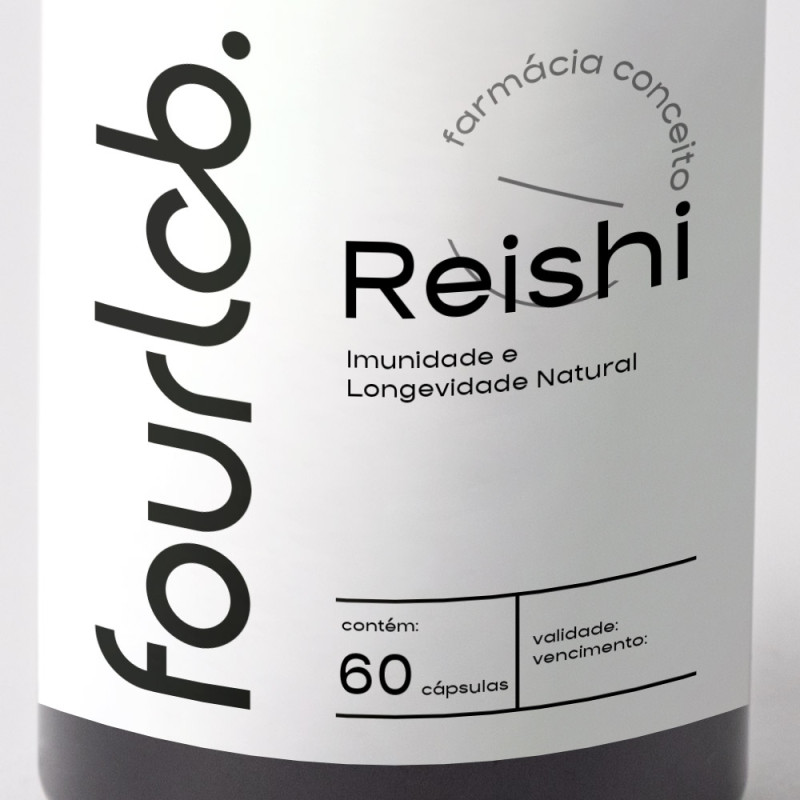 Reishi 500mg Imunidade e Longevidade Natural -  60 cápsulas 