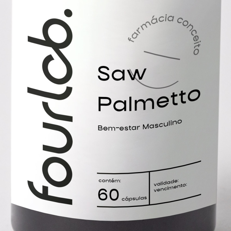Extrato de Saw Palmetto 500mg  Bem-estar Masculino - 60 cápsulas 