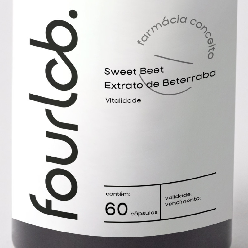 Sweet Beet Extrato de Beterraba 500mg  Vitalidade - 60 cápsulas 