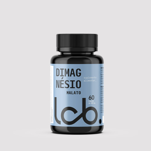 Dimagnésio Malato 350mg  Energia Muscular e Anti-Fadiga - 60 Cápsulas 
