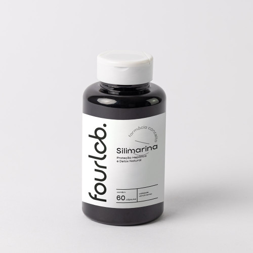 Silimarina 200mg  Proteção Hepática e Detox Natural - 60 cápsulas 