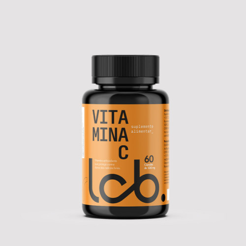 Vitamina C 500mg  Imunidade e Antioxidante - 60 Cápsulas 
