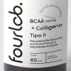 BCAA 500mg + Colágeno Tipo II - Recuperação Muscular e ArticularForça e Mobilidade Articular - 60 doses